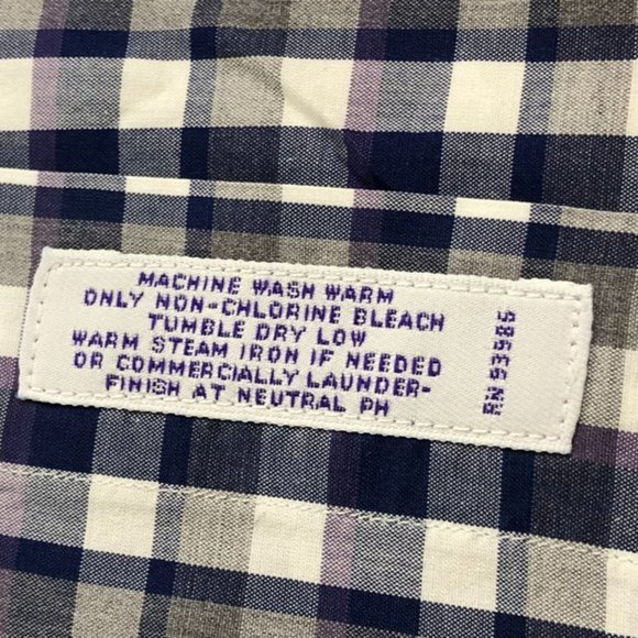 Brooks Brothers Vintage Makers and Merchants Blue Striped Button Down 16-35 - Picture 6 of 8
